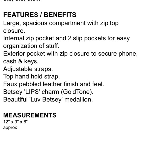 NWT Pink Betsey Johnson Backpack - Picture 7 of 10